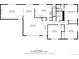 Detailed floor plan showcasing the layout of the main floor with dimensions for each room at 6960 S Penrose Ct, Centennial, CO 80122