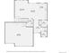 Detailed floor plan illustrating the layout of the first level, including the living room, kitchen, and garage at 9466 Quintero St, Commerce City, CO 80022