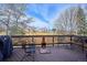 Relaxing deck features chairs, a side table, and great views at 5733 S Killarney Way, Centennial, CO 80015