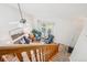 Bright living room featuring high ceilings, a ceiling fan, and comfortable seating near the entry way at 5733 S Killarney Way, Centennial, CO 80015