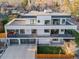 Aerial view showcasing home's modern architecture, balconies, and proximity to the neighborhood at 2501 Vrain St, Denver, CO 80212