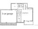Lower-level floor plan featuring a 3 car garage, living room area, mudroom and mini bar at 2501 Vrain St, Denver, CO 80212