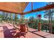 Inviting outdoor deck with comfortable seating and mountain views at 1051 Sleepy Hollow Rd, Golden, CO 80401