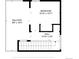 Third floor plan includes bedroom, bath, and balcony at 3955 W 13Th Ave, Denver, CO 80204