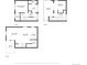 Multi-level floor plan of the modern townhome at 3955 W 13Th Ave, Denver, CO 80204