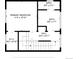 Second floor plan features primary bedroom, bath, and walk-in closet at 3955 W 13Th Ave, Denver, CO 80204