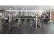 Spacious gym features exercise machines and free weights for a full body workout at 1700 Bassett St # 1803, Denver, CO 80202