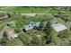 Aerial view of property showcasing the home, outbuildings, vast acreage, and natural surroundings at 1549 Hillside Cir, Sedalia, CO 80135