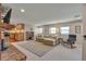 Inviting living room and kitchen combination at 1549 Hillside Cir, Sedalia, CO 80135