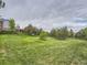 Lush backyard features a sprawling lawn and well-manicured landscaping with mature trees at 18963 E Long Ave, Centennial, CO 80016