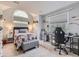 Bright bedroom complete with large windows and vaulted ceilings at 18963 E Long Ave, Centennial, CO 80016