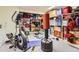 Organized storage room with shelving, ideal for storing household items and sporting goods at 18963 E Long Ave, Centennial, CO 80016