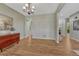 Spacious dining room featuring hardwood floors and neutral walls at 22021 Pebble Brook Ln, Parker, CO 80138