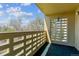 Balcony featuring a lattice brick design and natural light at 635 S Alton Way # 12C, Denver, CO 80247