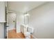 Bathroom with stylish vanity, lighting, and hardwood-style flooring at 5262 E Sandpiper Ave, Castle Rock, CO 80104