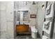 Modern bathroom with stylish tile, updated fixtures, and contemporary design at 1720 Wazee St # 2B, Denver, CO 80202