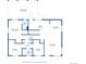 Detailed floor plan showcasing the layout of the main level with dimensions for each room at 1646 S Stuart St, Denver, CO 80219