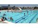 Community pool with water slide and plenty of room to swim at 3744 Gypsum Ct, Superior, CO 80027