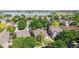 Neighborhood aerial showcasing mature trees, well-maintained homes, and a lake in the distance, highlighting the community's appeal at 14230 Lakeview Ln, Broomfield, CO 80023