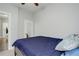 Bright bedroom with a double bed and access to a bathroom at 521 E 14Th Ave # 18, Denver, CO 80203