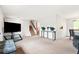Spacious living room with neutral carpet, perfect for entertaining or relaxing at home at 7350 Devinney Ct, Arvada, CO 80005