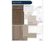 Interior design selections featuring cabinets, countertops, floor and wall tile, vinyl plank, carpet and fireplace tile at 8664 S Quemoy St, Aurora, CO 80016