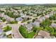 Aerial view of neighborhood, showing a vibrant community with mature trees and well-maintained lawns at 641 Briar Haven Dr, Castle Pines, CO 80108