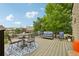 Spacious deck with comfortable seating, perfect for outdoor relaxation and entertaining at 641 Briar Haven Dr, Castle Pines, CO 80108