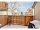 Private backyard features a wooden fence and cozy space for outdoor enjoyment at 8394 S Everett Way # E, Littleton, CO 80128