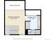 Upstairs floorplan of primary bedroom, primary bath, and stairwell at 8394 S Everett Way # E, Littleton, CO 80128