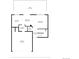 First floor plan featuring kitchen, dining area, living room, laundry, bathroom, foyer and garage at 21005 Glacier Park Cv, Parker, CO 80138