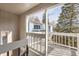 View from the cozy balcony to the adjacent building at 7902 Chase Cir # 152, Arvada, CO 80003