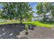 Large backyard featuring mature trees, a well maintained lawn, and plenty of room to relax or play at 10863 W 67Th Pl, Arvada, CO 80004