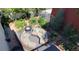 Expansive backyard with outdoor seating, fire pit, and raised garden beds, offering a perfect blend of relaxation and gardening at 16367 E Auburn Hills Dr, Parker, CO 80134