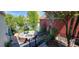 Beautiful backyard with comfortable seating area, a fire pit, and lush landscaping, perfect for outdoor gatherings at 16367 E Auburn Hills Dr, Parker, CO 80134