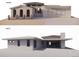 Front and back architectural rendering showcasing the clean lines and modern design at 3065 S Birch St, Denver, CO 80222
