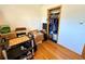 Bedroom with wood floors and closet at 2213 S Meade Street, Denver, CO 80219