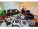 Inviting living room with stylish decor, a plush sofa, and a cozy fireplace at 2213 S Meade Street, Denver, CO 80219