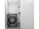 Laundry closet with LG washer and dryer at 3663 S Sheridan Blvd # 2, Denver, CO 80235