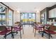 Community sitting area featuring tables, chairs, and a view at 1154 E Witherspoon Dr, Elizabeth, CO 80107
