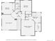 Upstairs floor plan featuring bedrooms, bathrooms, and hall with dimensions provided at 2649 Westgate Ave, Highlands Ranch, CO 80126
