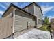 Backyard with small stone patio and green grass at 3429 Hardin St, Castle Rock, CO 80109