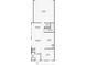 Floor plan showing entry, office, kitchen, dining area, bathroom, and garage at 3429 Hardin St, Castle Rock, CO 80109