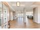 Spacious living area that offers a stone fireplace, an open floorplan and scenic views at 37094 Still Rock Pt, Elizabeth, CO 80107