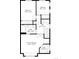 Upstairs floor plan featuring 2 bedrooms, primary bedroom, walk-in closet, hall, and bath at 12770 Jasmine Ct, Thornton, CO 80602