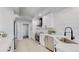 Modern kitchen showcasing stainless steel appliances, a sleek countertop, and ample cabinet space at 867 Hill And Dale Rd # B, Golden, CO 80401