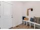 Mud room with built-in bench and coat rack for easy organization at 1953 Morgan Dr, Erie, CO 80516