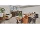 Basement with stylish seating, a bar area, and modern decor at 6619 Mariposa Ct, Denver, CO 80221