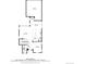 Floorplan of the first level of the home showing the layout of the living and kitchen areas at 6619 Mariposa Ct, Denver, CO 80221