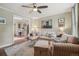 Comfortable living room showcasing hardwood floors, a soft rug and stylish furnishings at 4165 Winona Ct, Denver, CO 80212